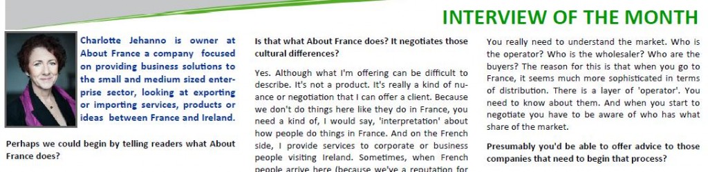 Charlotte Jehanno About France ifcci interview